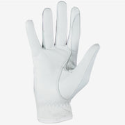 Women's Leather Mesh Gloves - White Gloves