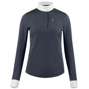 Blaire Long-Sleeved Competition Shirt - Navy LADIES WEAR