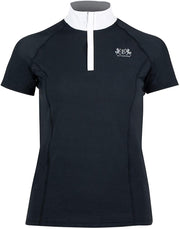 B-Vertigo Iris Women's Short Sleeve Shirt - Black, 40 SHOW ATTIRE