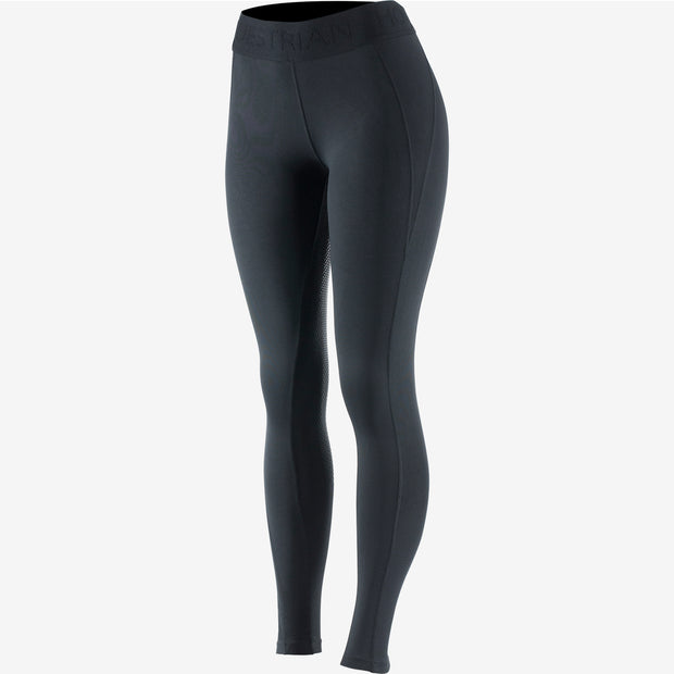 Madison Women's Silicone Full Seat Tights - Black Breeches