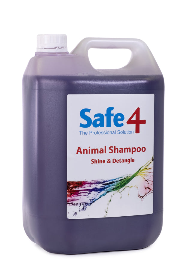 Safe4 Animal Shampoo - Shine & Detangle, 5L Horse Care
