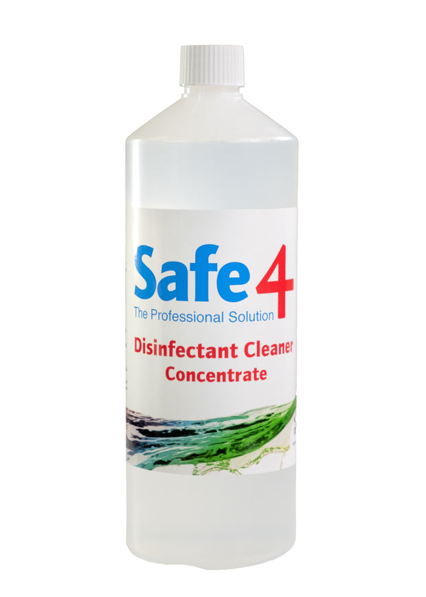 Safe4 Concentrated Disinfectant - Clear, 900ml Stable & Yard