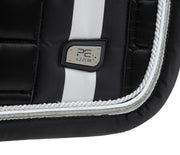 Azzure Anti-Slip Satin Dressage Saddle Pad - Black SADDLE PADS
