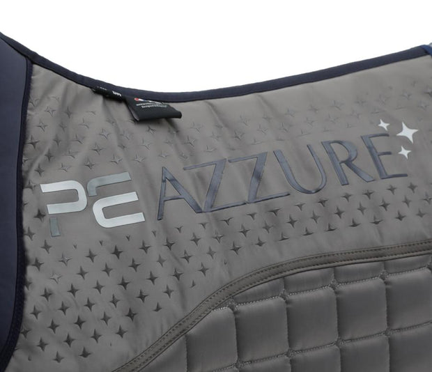 Azzure Anti-Slip Satin Dressage Saddle Pad - Grey SADDLE PADS