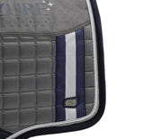 Azzure Anti-Slip Satin Dressage Saddle Pad - Grey SADDLE PADS