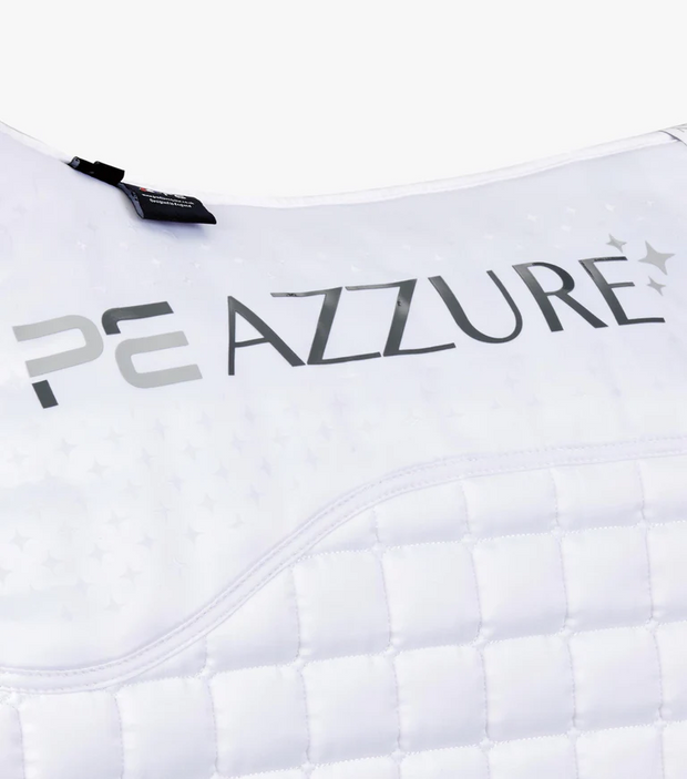 Azzure Anti-Slip Satin Dressage Saddle Pad - White SADDLE PADS
