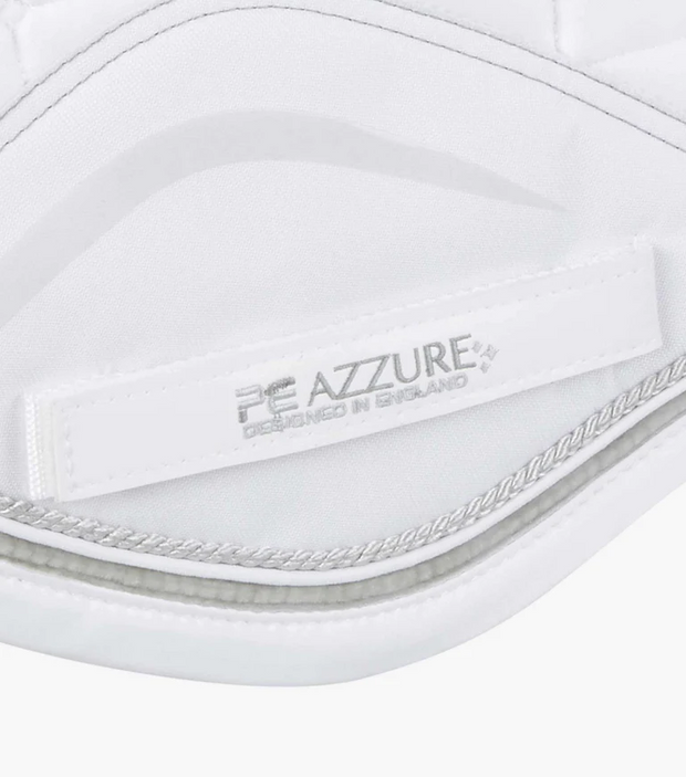 Azzure Anti-Slip Satin GP/Jump Saddle Pad - White SADDLE PADS