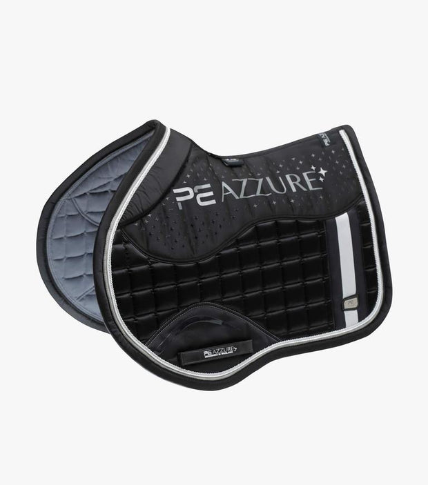 Azzure Anti-Slip Satin GP/Jump Saddle Pad - Black SADDLE PADS
