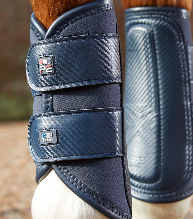 PEI Carbon Air-Tech Brushing Boots: Double Locking - Navy