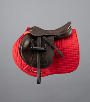 PEI Close Contact Cotton Saddle Pad - GP / Jump - Red SADDLE PADS