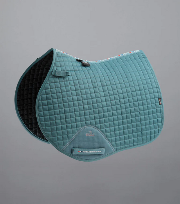 PEI Close Contact Cotton Saddle Pad - GP / Jump - Turquoise SADDLE PADS
