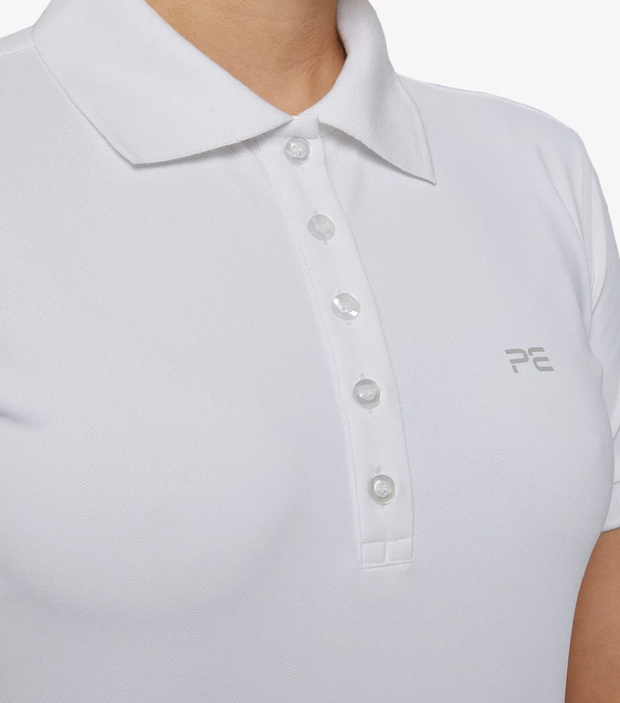 *SALE* PEI Ladies Technical Riding Polo Shirt - White (UK14) Riding Shirts