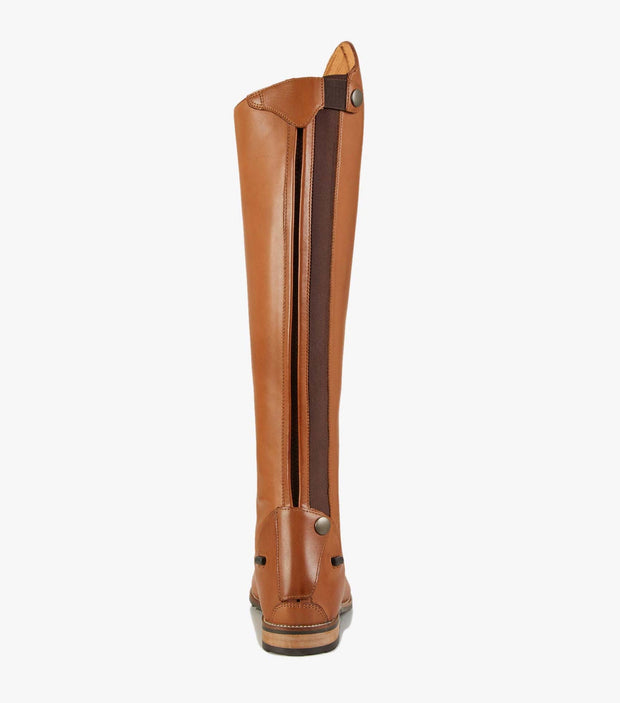 PEI Maurizia Ladies Lace-up Tall Riding Boots - Tan Footwear