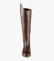 PEI Mazziano Tall Leather Riding Boots - Brown Footwear
