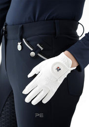 PEI Metaro Riding Gloves - White GLOVES