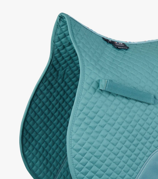 PEI Plain Cotton Saddle Pad - GP / Jump - Turquoise SADDLE PADS