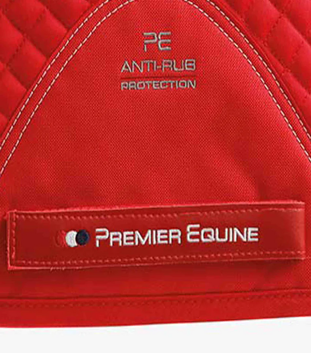 PEI Plain Cotton Saddle Pad - GP / Jump - Red