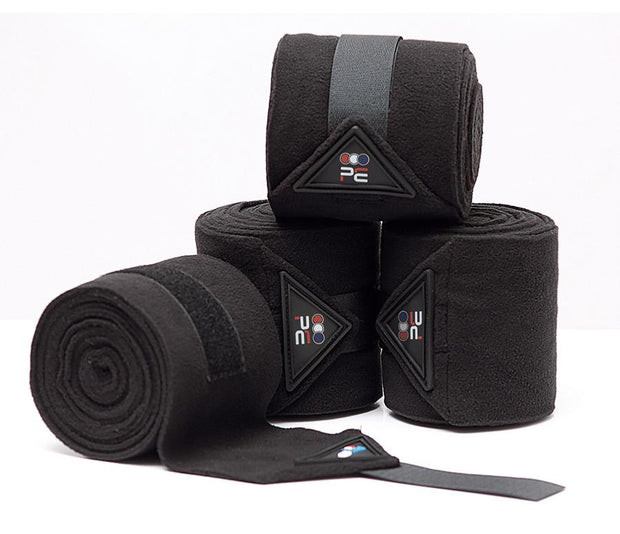 PEI Polo Fleece Bandages - Black LEG PROTECTION