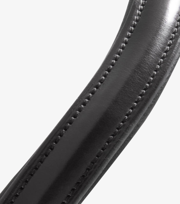 PEI Plain Shaped Italian Leather Browband Browbands