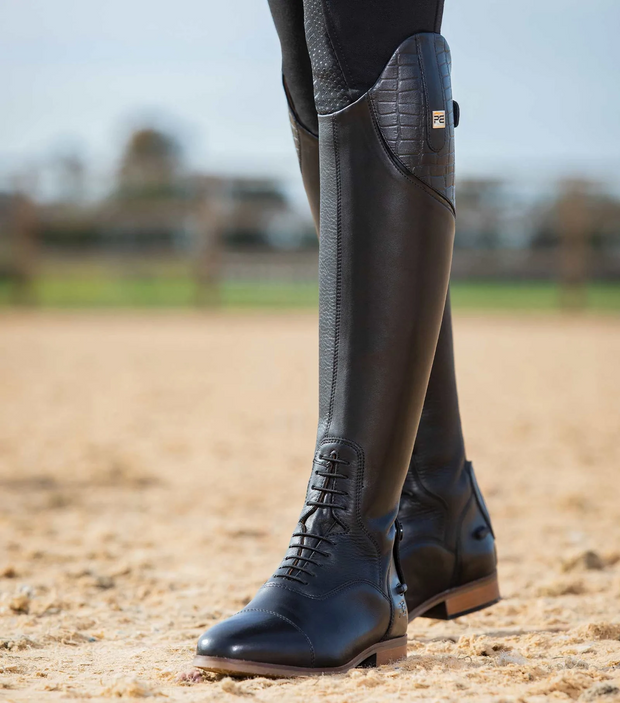 PEI Passaggio Ladies Field Tall Riding Boots - Black Footwear